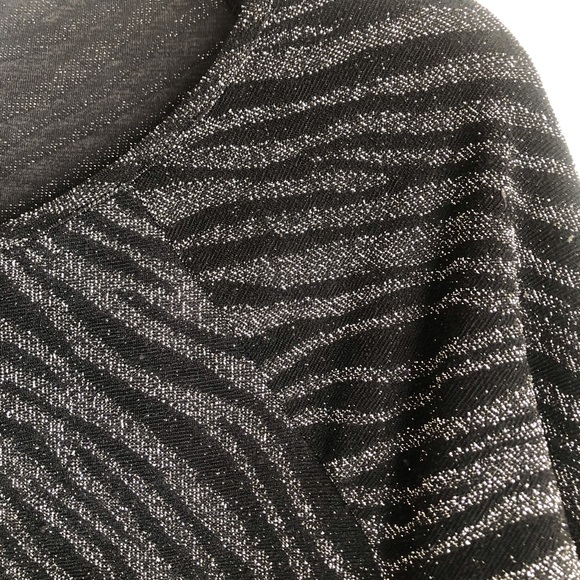 Jennifer Lopez Faux Wrap Metallic Blouse - Picture 10 of 12